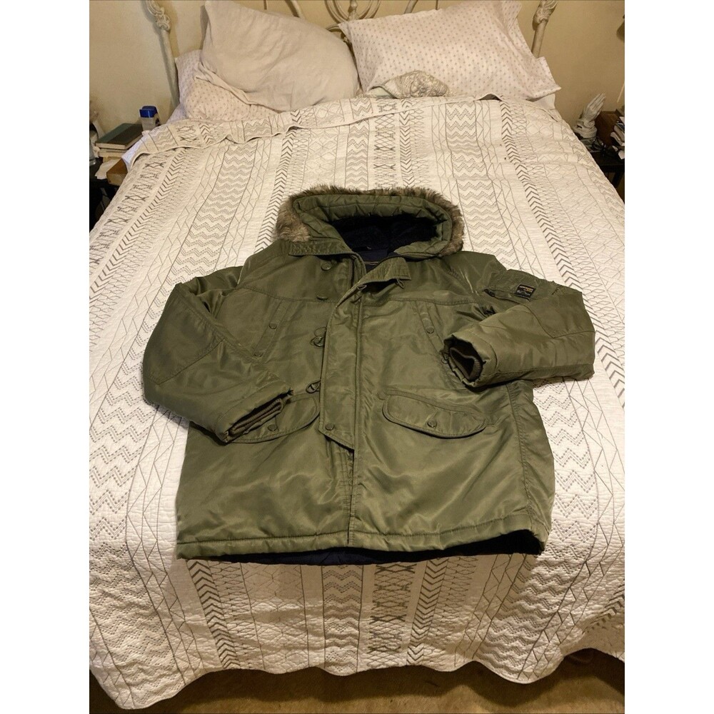 Vintage Y2K Rare Abercrombie and Fitch Reversible Mt Washington Parka  Men Med